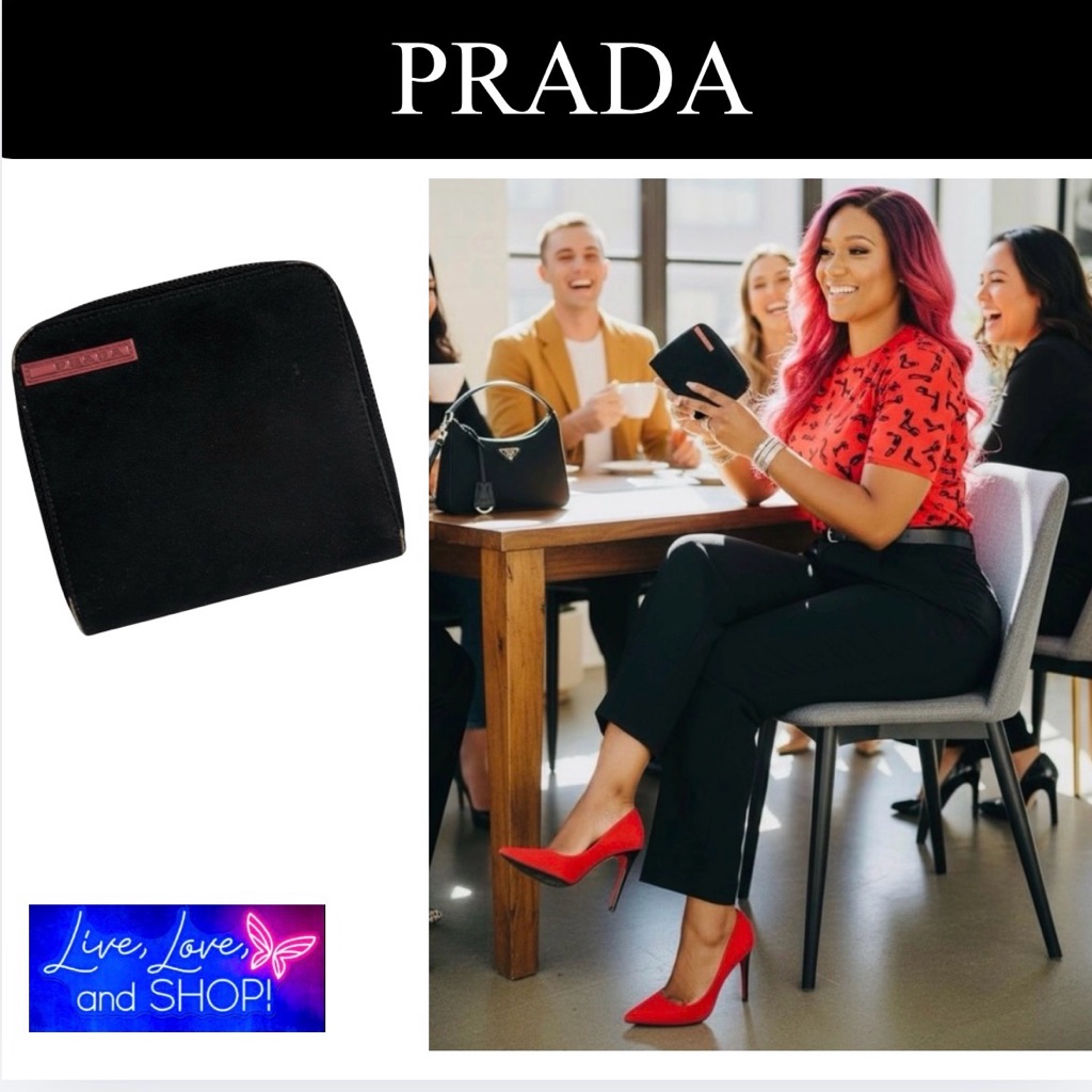 Prada Nylon Small Wallet Authentic Unisex Guc